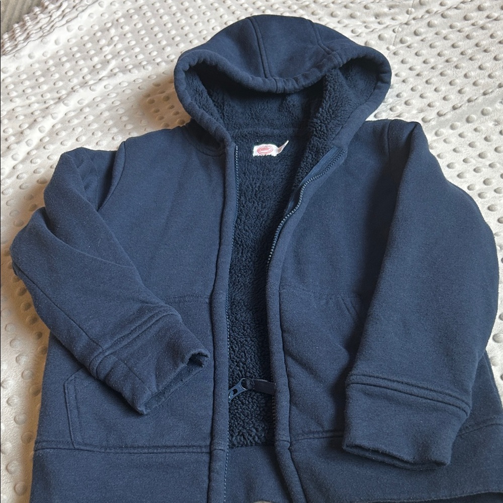 Wonder Nation Dark Blue Fleece-Lined Jacket